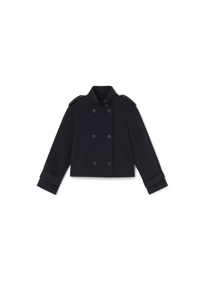Lola Casademunt Short jacket with pleated detail on the back